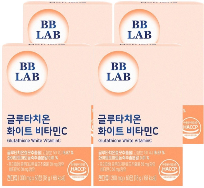 BB LAB 科研 穀胱甘肽維他命C複方錠, 60顆, 4罐