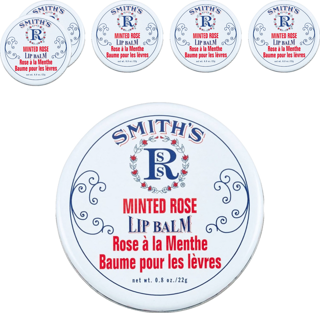 SMITH'S ROSEBUD SALVE 美國原裝 薄荷玫瑰花蕾膏, 薄荷玫瑰, 22g, 6罐