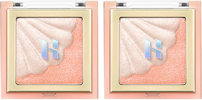 홀리카홀리카 쉘 글로우 하이라이터 4.8g, 02 펄리브리에, 2개