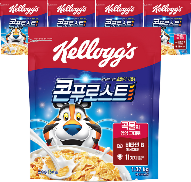 콘푸로스트 시리얼, 1.32kg, 5개