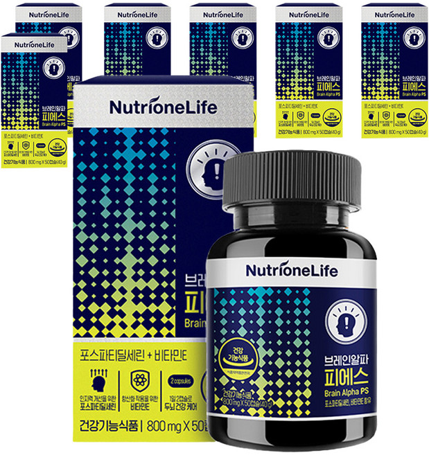 뉴트리원 브레인알파 피에스 영양제, 50정, 7개