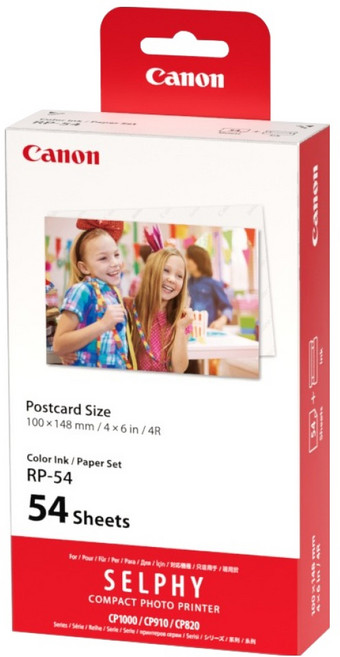 Canon 佳能 SELPHY 相片紙 54張 RP-54, 4X6, 1個