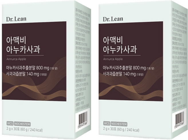 닥터린 아맥비 아누카사과 30p, 60g, 2개