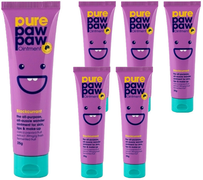 purepawpaw 澳洲神奇萬用木瓜霜 黑醋栗, 25g, 6條