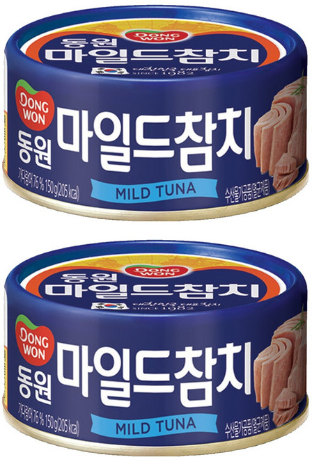 동원 마일드참치, 150g, 2개