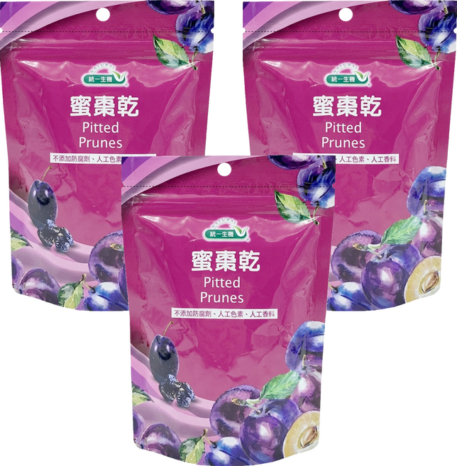 統一生機 蜜棗乾, 3包, 250g