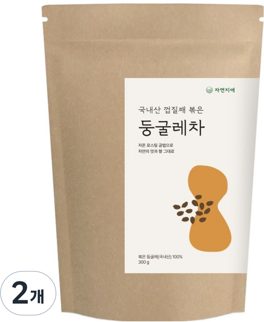 자연지애 국내산 볶은 둥굴레차, 300g, 2개, 1개입