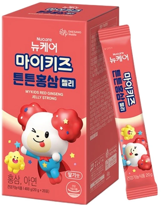 마이키즈 정품 튼튼홍삼 젤리, 20회분, 1개 - 쿠팡