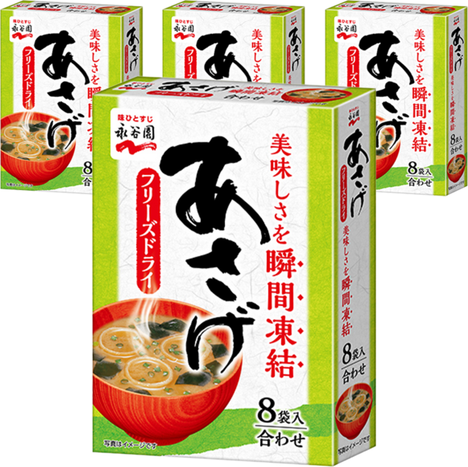 나가타니엔 아사게 미소 된장국 8p, 67.2g, 4개