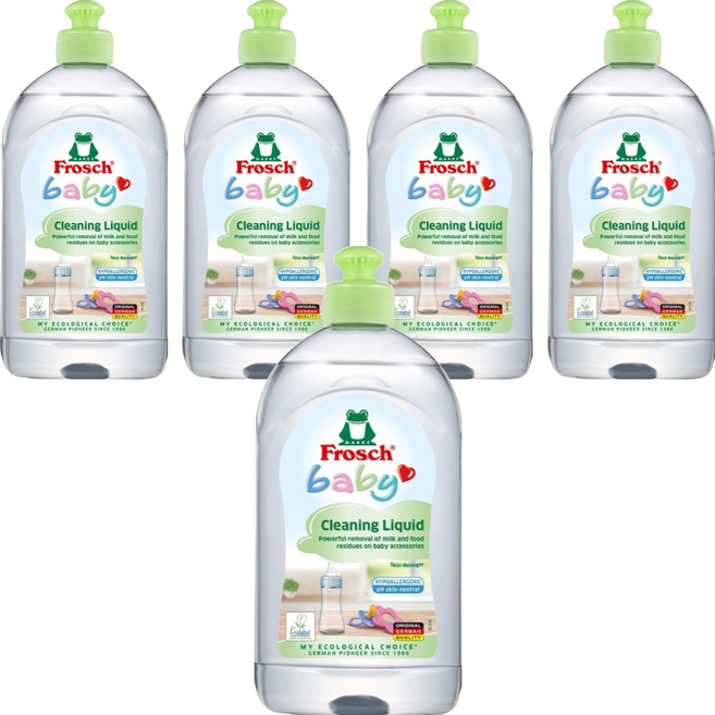 프로쉬 베이비 젖병세제, 500ml, 5개