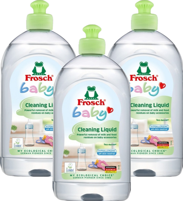 프로쉬 베이비 젖병세제, 500ml, 3개