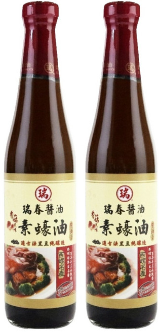 瑞春醬油 香菇素蠔油, 420ml, 2個