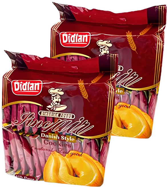 디디안 데니쉬 스타일 쿠키 밀크향, 476g, 2개