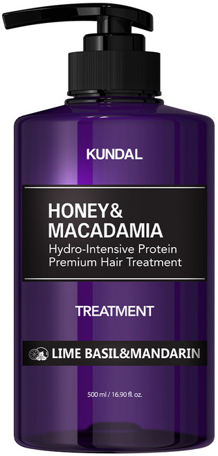 쿤달 단백질 헤어 아로마에디션 라임바질앤만다린향 트리트먼트, 1개, 500ml