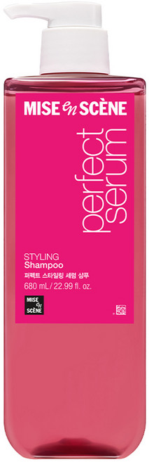 미쟝센 퍼펙트 헤어 세럼 스타일링 샴푸, 680ml, 1개