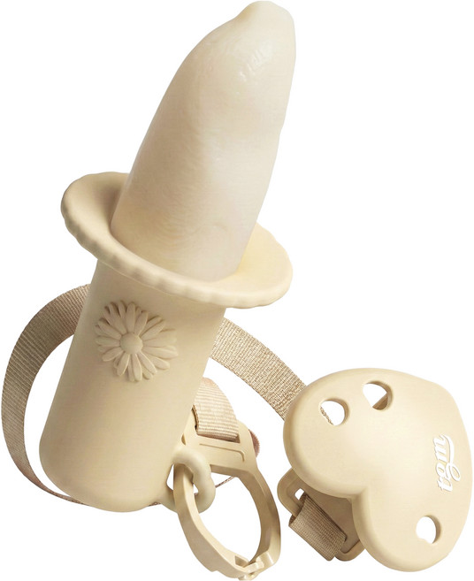 티지엠 데이지 티딩 러스크 홀더 유아용 치발기, 러스크 홀더 + 하트 홀더 + 케이스, 크림버터, 1세트