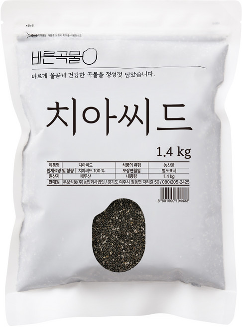 바른곡물 치아씨드, 1.4kg, 1개