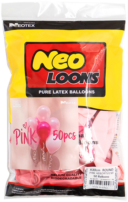 네오룬스 믹스패키지 핑크어소트 30cm 50p, 1개