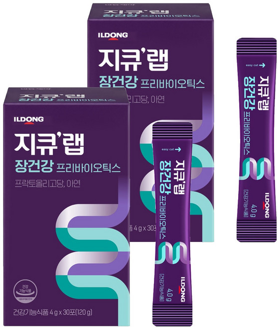 지큐랩 장건강 프리바이오틱스, 4g, 60개
