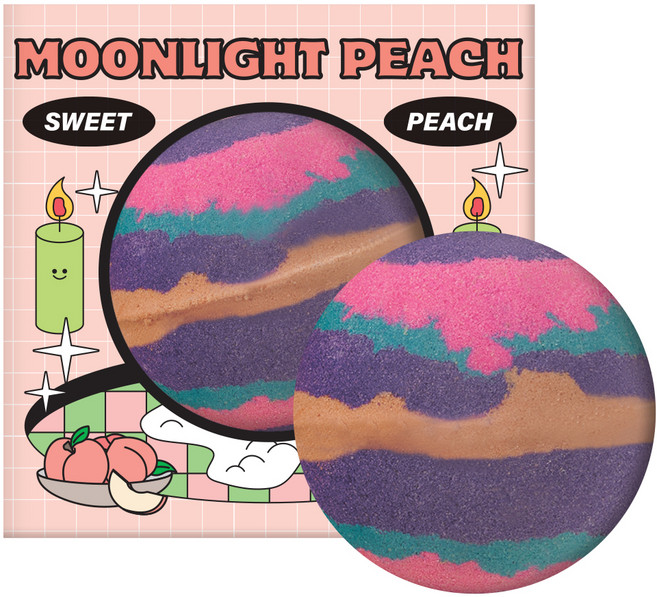 플루 구름 버블 대용량 배쓰밤 문라이트 피치 200ml, 200g, 1개