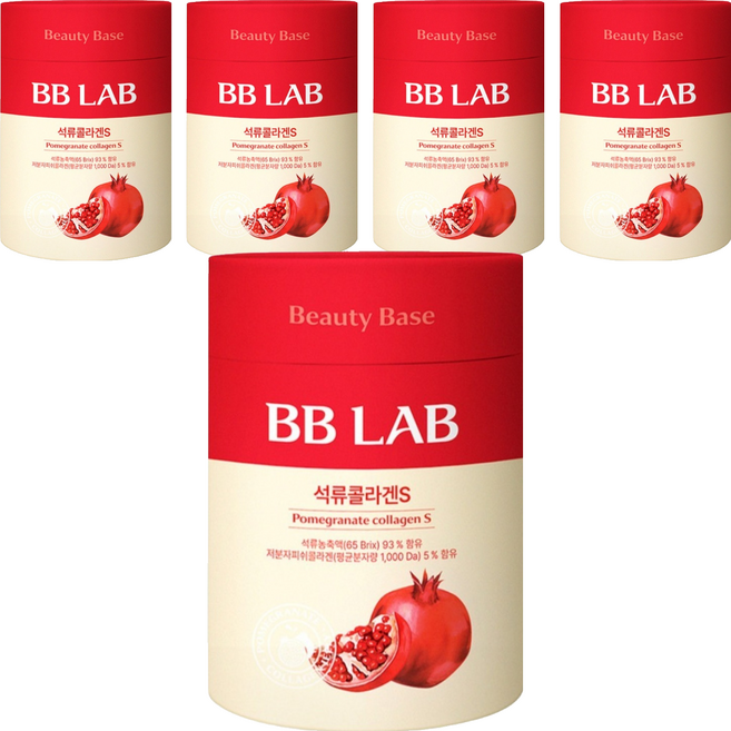 BB LAB 科研 紅石榴膠原蛋白果凍條S 30條入, 600g, 5罐