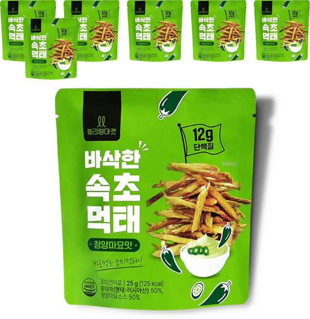 속초 먹태 청양마요맛, 25g, 7개