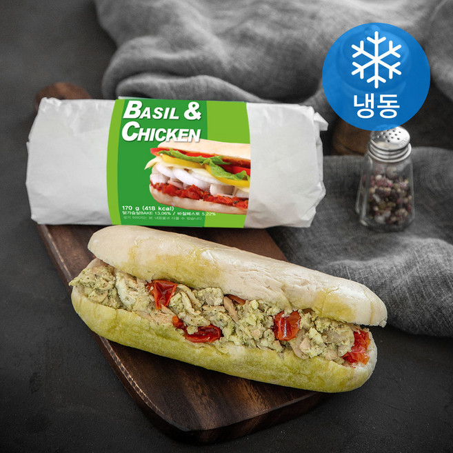 테이트 바질 앤 치킨 샌드위치 (냉동), 170g, 1개입, 3개