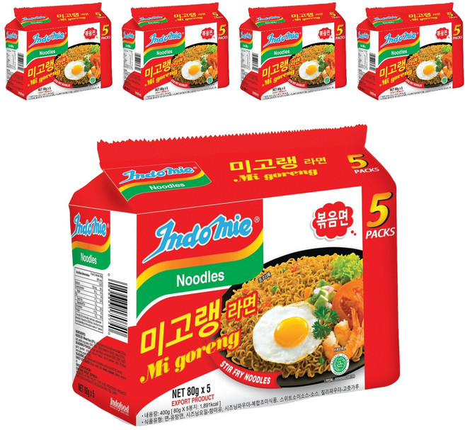 인도미 미고랭 라면, 25개