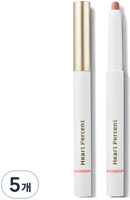 하트퍼센트 도트 온 무드 립펜슬 0.8g, 02크리미핑크, 5개