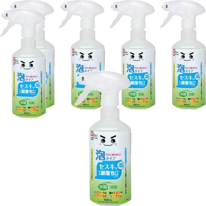 LEC 激落君 碳酸鈉電解水 泡沫型, 400ml, 6瓶