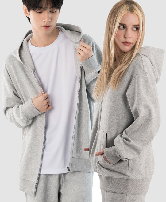 아르메데스 남녀공용 특양면 프리미엄 후드 집업 AR-515