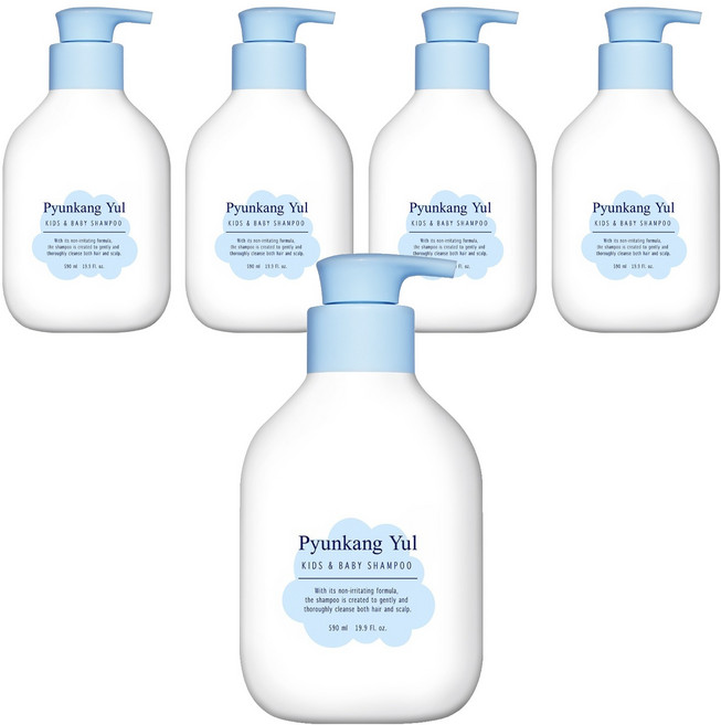 편강율 키즈 앤 베이비 샴푸 스위트 오렌지향, 590ml, 5개