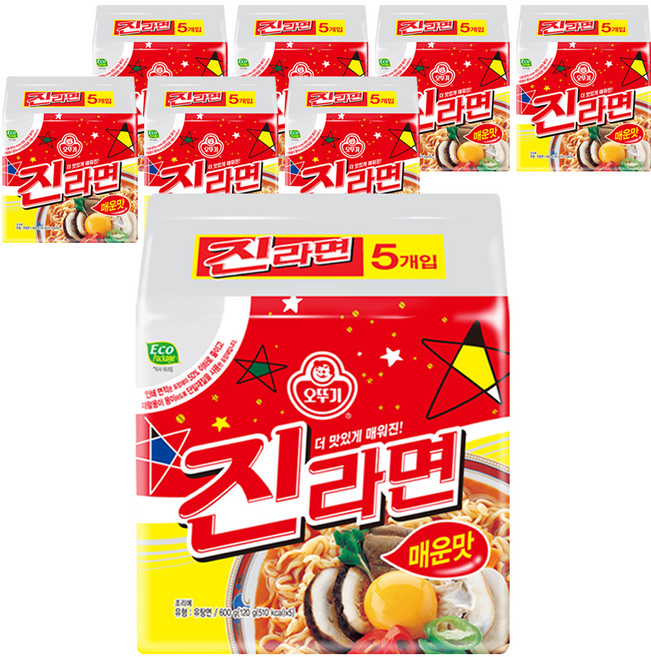 오뚜기 진라면 매운맛 120g, 40개