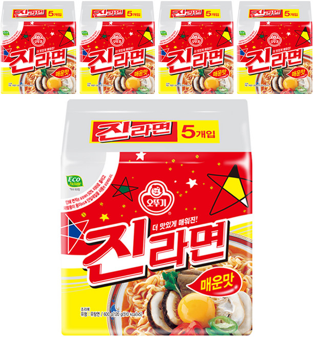 오뚜기 진라면 매운맛 120g, 25개