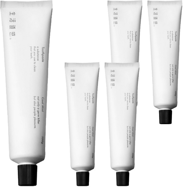 생활도감 쿨민트 치약, 100g, 5개