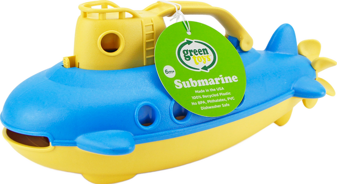 그린토이즈 잠수함 목욕놀이완구, 옐로우, 1개