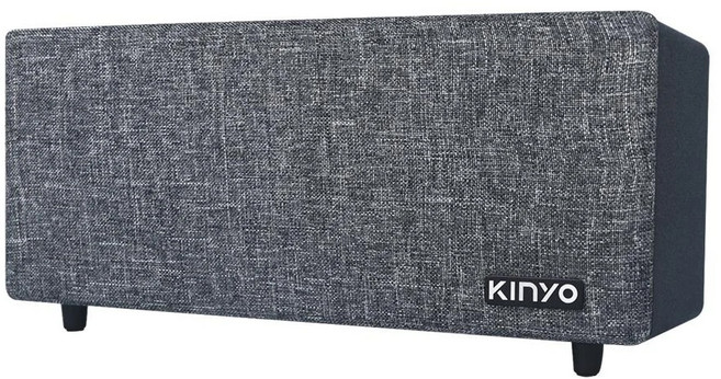 Kinyo 藍牙讀卡音箱 附充電線 + 音源線 305 x 120 x 143mm 1150g, BTS-750, 藍牙讀卡音箱 附充電線 + 音源線 灰色