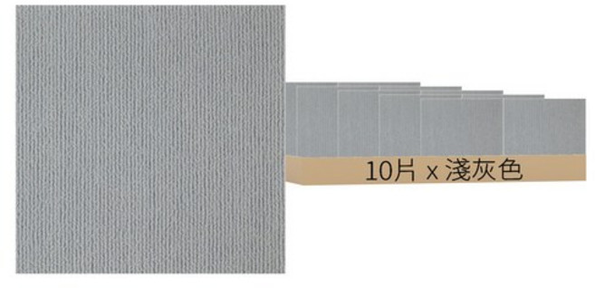 寵物防滑地墊, 淺灰色, 10片