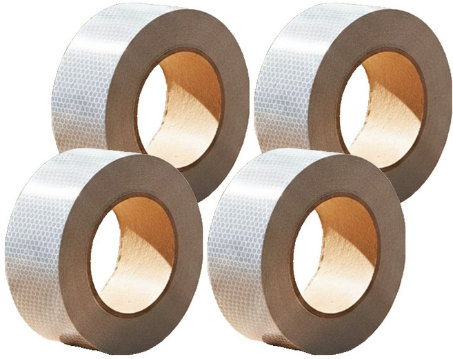 일상나눔 벌집무늬 반사 테이프, 실버, 4개