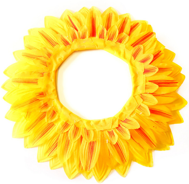 남성용 해바라기 가면 모자, 옐로우, 1개