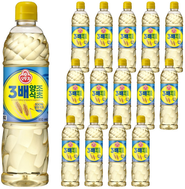 오뚜기 3배 양조식초, 15개, 900ml