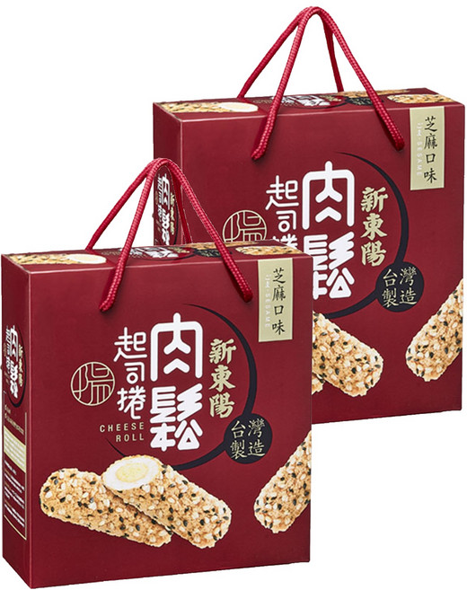 新東陽 肉鬆起司捲禮盒 芝麻口味 20包, 300g, 2盒