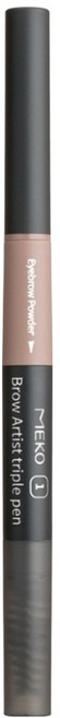 MEKO 眉之藝3D塑型眉粉筆 0.5g, 01淺棕, 1支