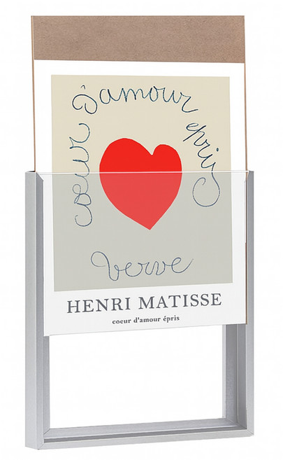 리드오프 원터치 오픈형 알루미늄 벽걸이 액자 프레임, 무광실버, 1개