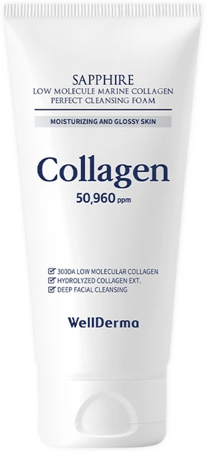 웰더마 사파이어 저분자 마린 콜라겐 퍼펙트 클렌징 폼, 1개, 150g - 쿠팡