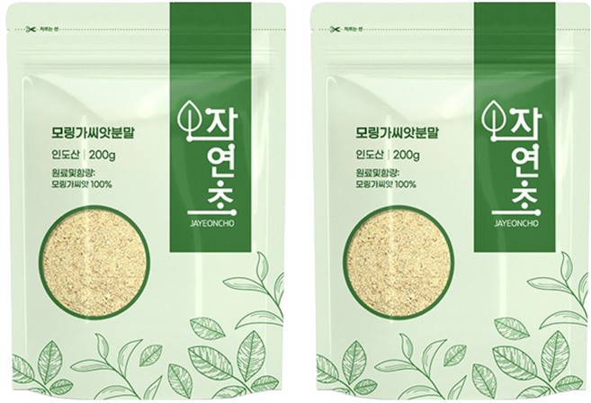 자연초 모링가 씨앗분말, 2개, 200g