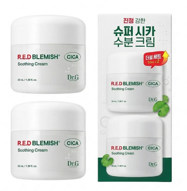 닥터지 레드 블레미쉬 시카 수딩 크림, 50ml, 2개