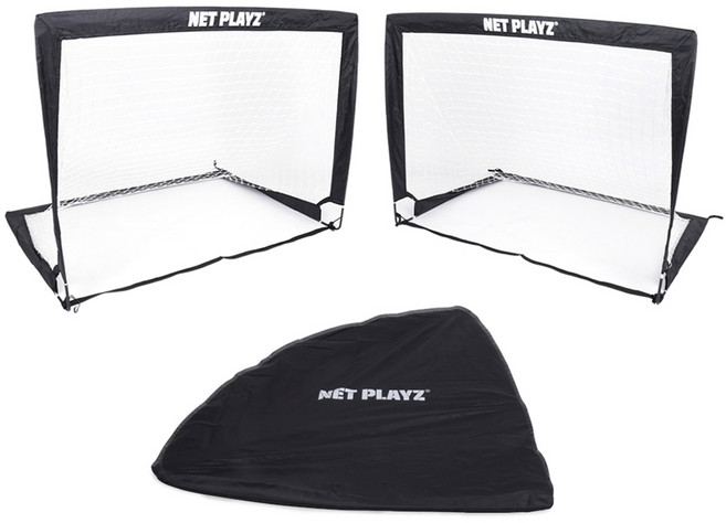 NetPlayz 折疊式簡易足球門, 2個, 黑色