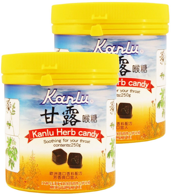 Kanlu 甘露 喉糖, 250g, 2罐