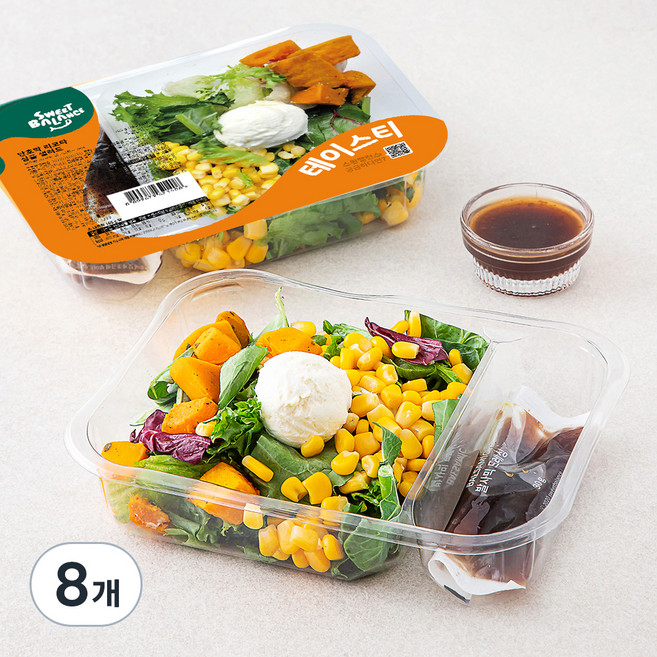 스윗밸런스 단호박 리코타 심플 샐러드, 165g, 8개